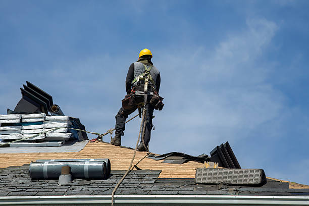 Professional Roofing technician working in Harvard, NE